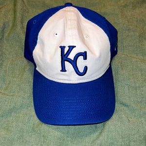 Unisex New Era Adjustable Blue and White Kansas City Royals 9TWENTY Ballcap